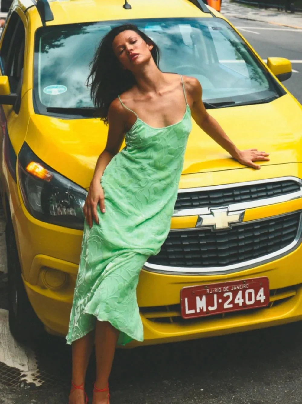 NWT Rat & Boa Eva Dress XS Green Slip Midi Dress